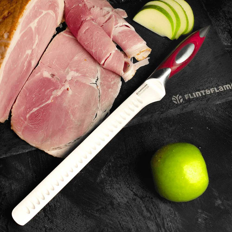Kitchen Chef Knife 10" Ham Slicer by Flint and Flame