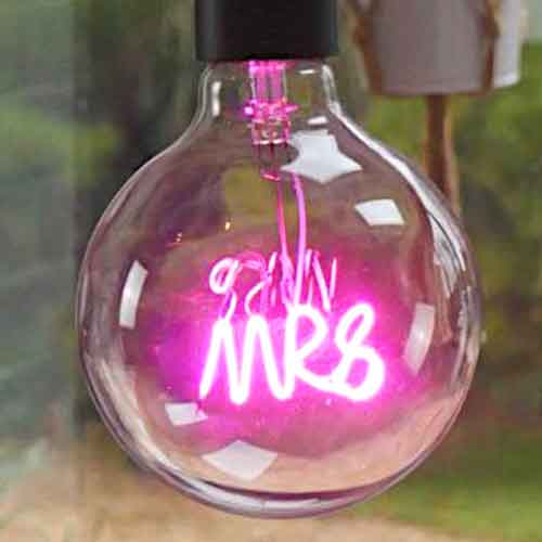 Word Text LED Filament Bulbs Twenty Styles and Colours by Steepletone