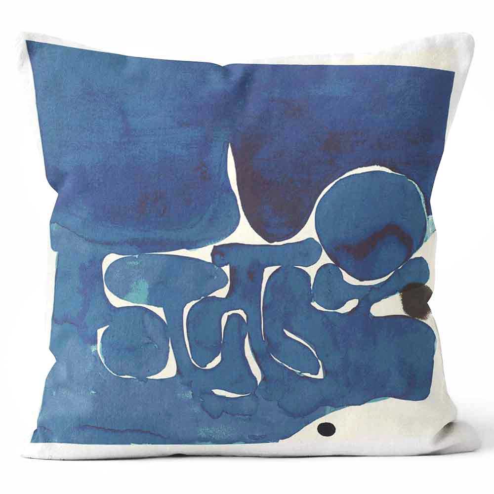 ARTWORLD CUSHIONS 'Tate Blue' Victor Passmore Print Cushion  Medium | Large