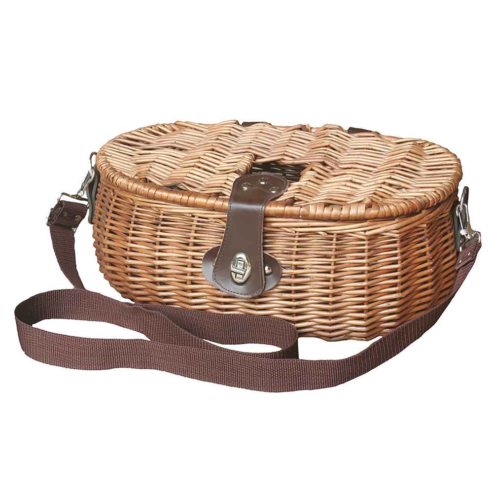 Fisherman's Fishing Creel Basket In Steamed Willow 002 by Willow
