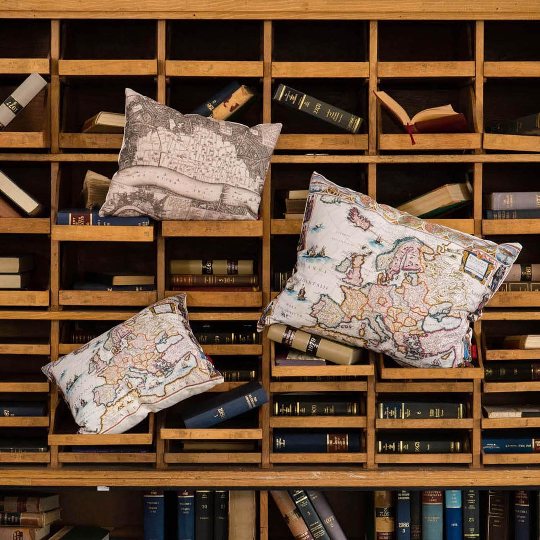 1542 Europe N.Africa British Library Cushions - Handmade Cushions UK - WeLoveCushions