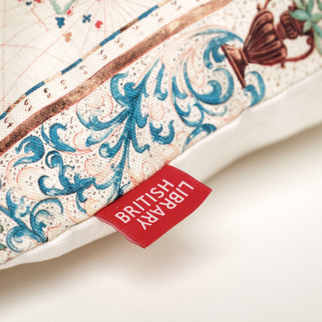 1579 Cornwall Map - British Library Cushions - Handmade Cushions UK - WeLoveCushions