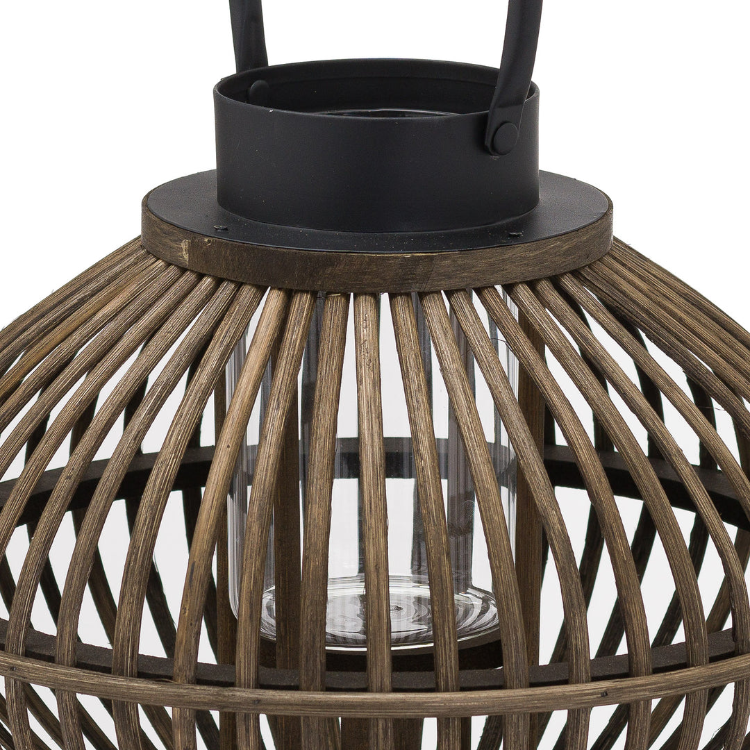 Brown Bamboo Style Large Lantern