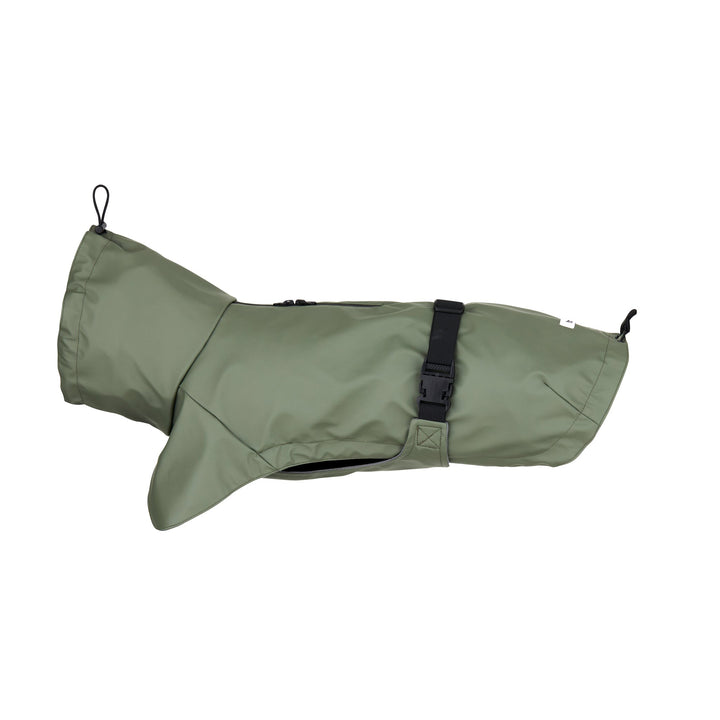 Dog Waterproof Raincoat in Olive Green