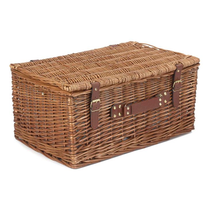6 Person Green Tweed Classic Picnic Hamper