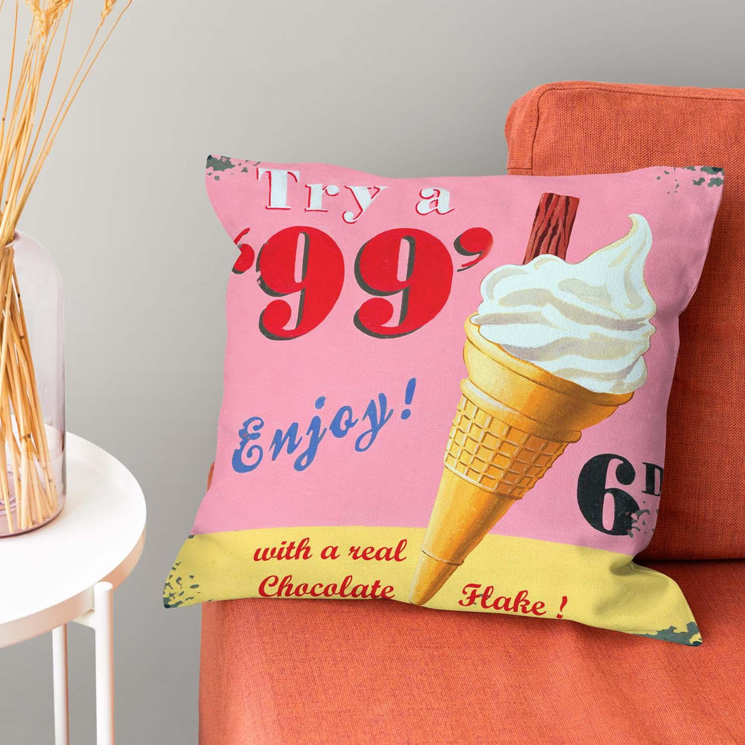 99 Flake - Martin Wiscombe - Art Print Cushion