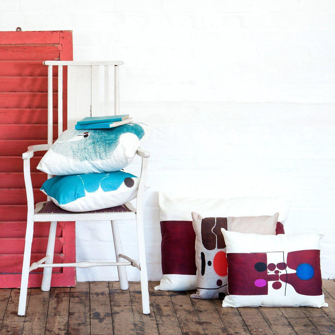 A Fishing Boat in Dieppe Harbour - Christopher Wood - TATE Cushion - Handmade Cushions UK - WeLoveCushions