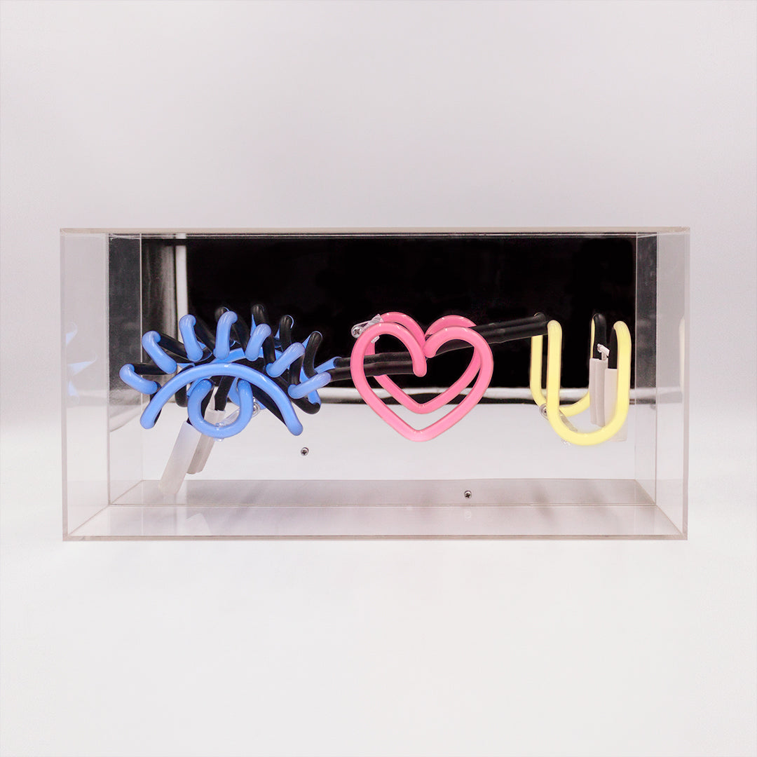 'Eye Love You' Glass Neon Sign - Locomocean Ltd