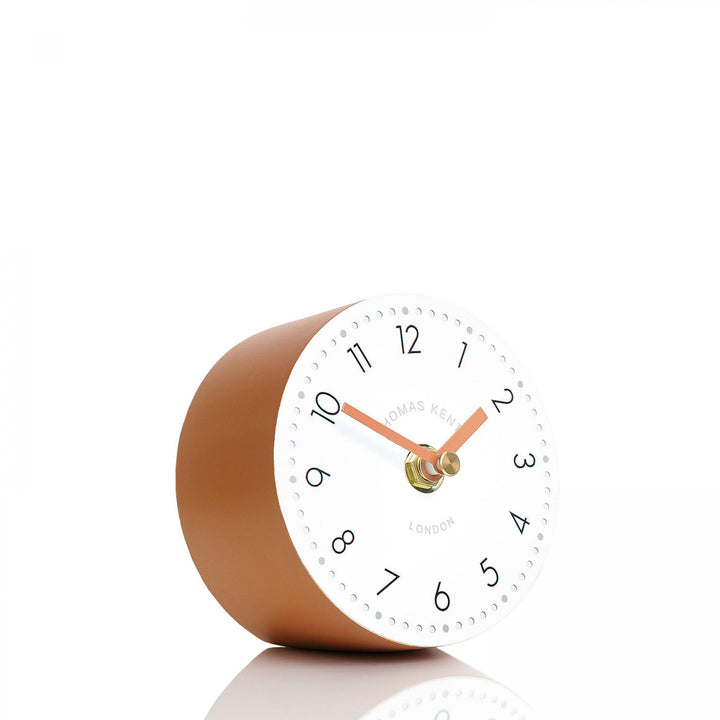 Thomas Kent 4'' Tumbler Burnt Orange Mantel Clock - Sienna