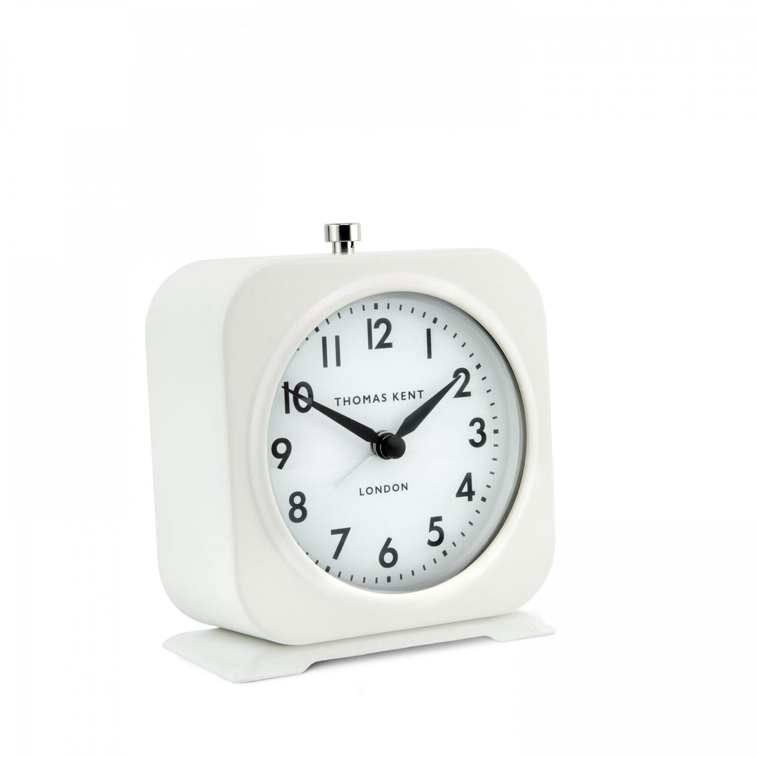 Thomas Kent 5" Finch Alarm Clock Snowberry White