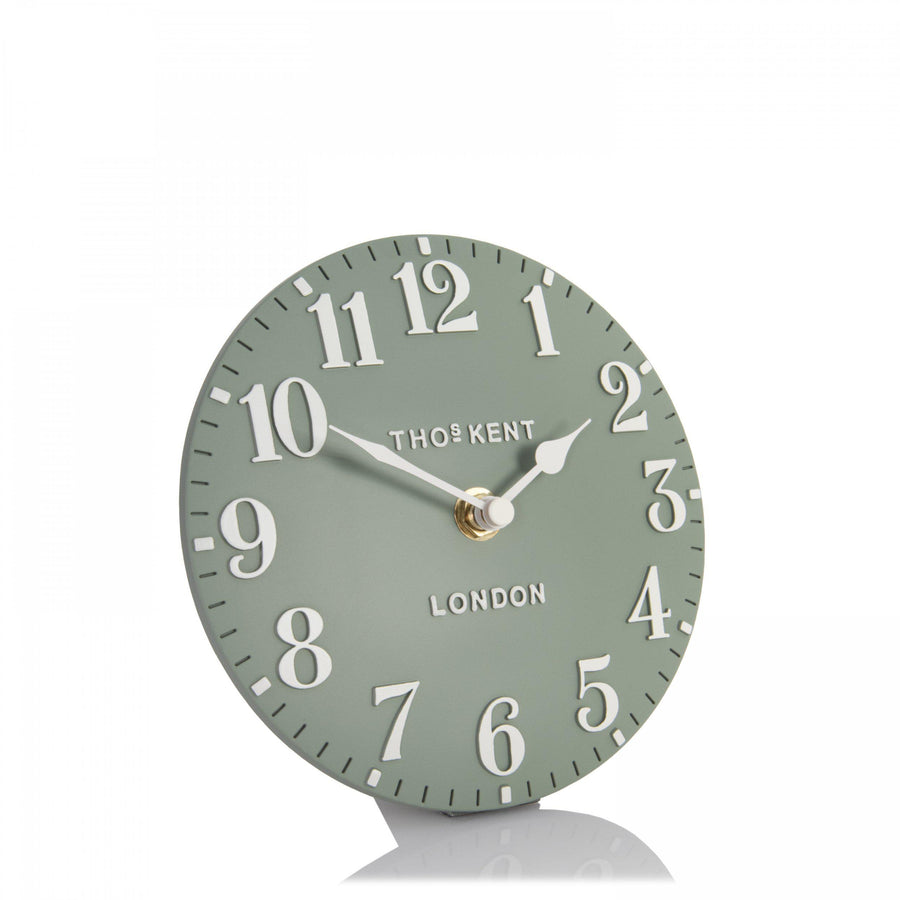 6" Arabic Mantel Clock Seagrass