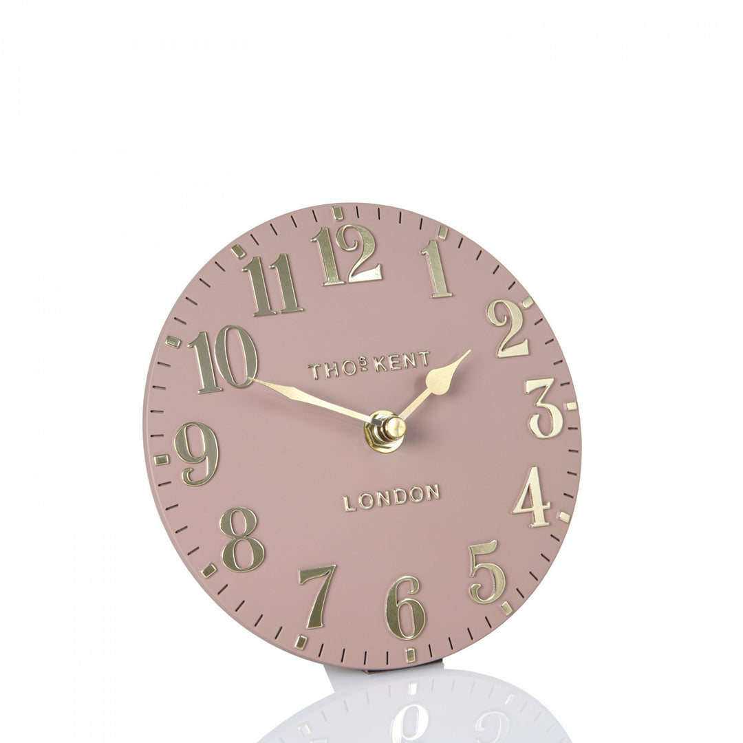 Thomas Kent 6'' Arabic Mantel Clock Blush Pink