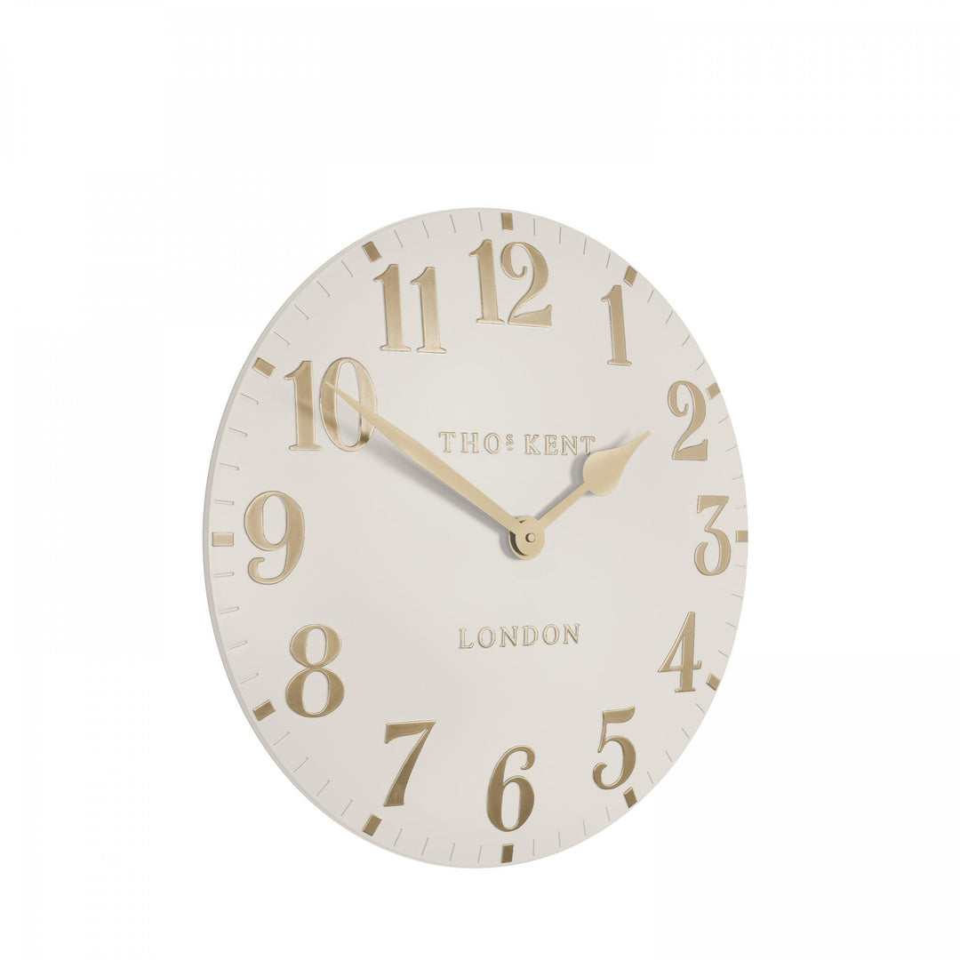 Thomas Kent 12'' Arabic Wall Clock Oatmeal