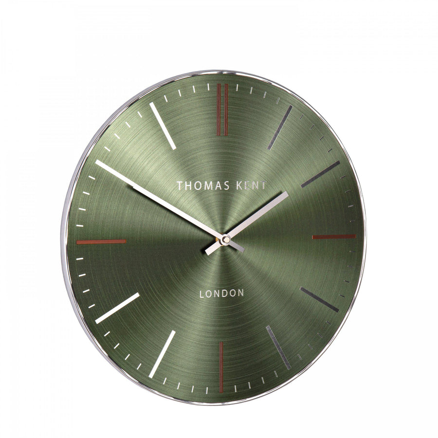 14" Bistro Wall Clock Emerald