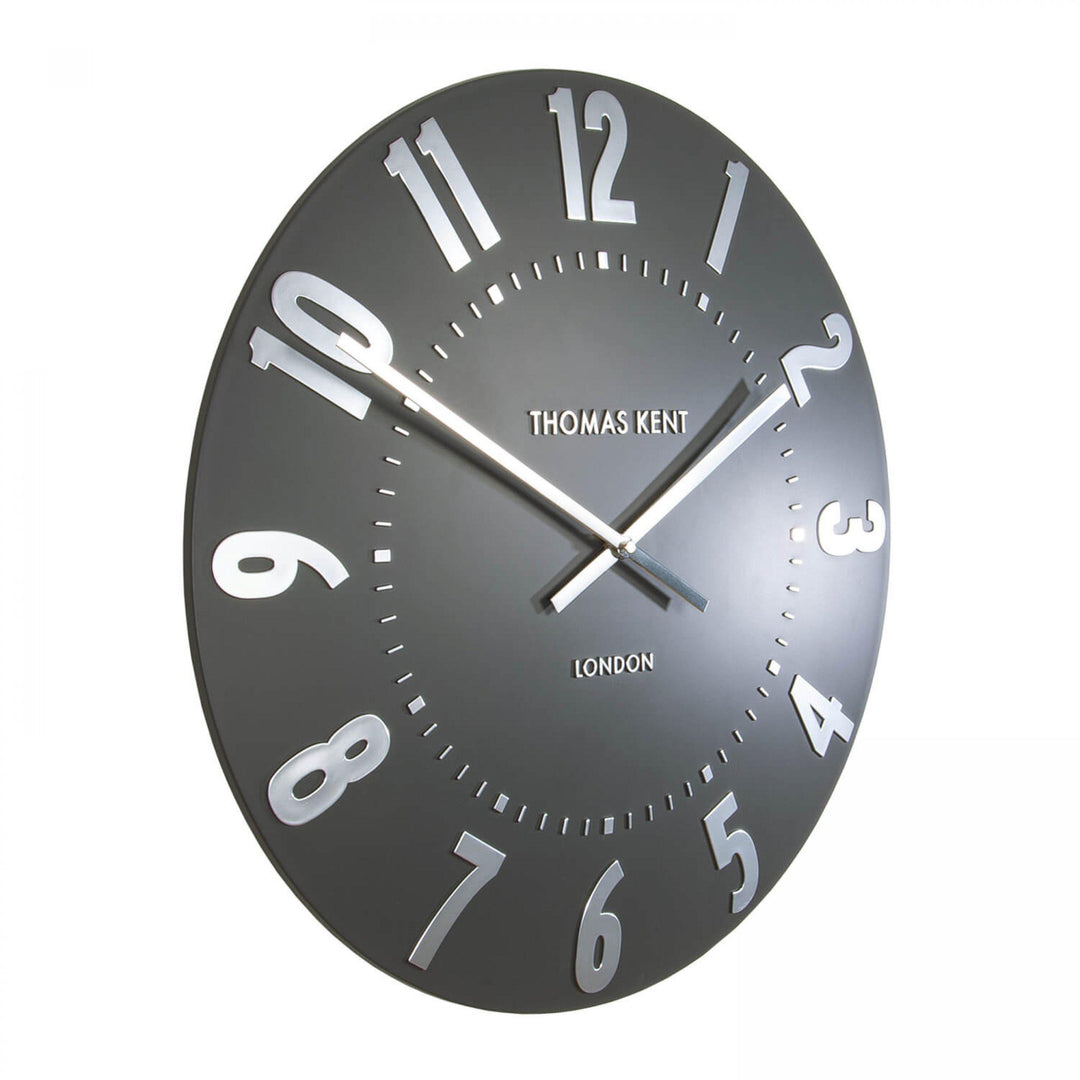 Thomas Kent 20" Mulberry Wall Clock Graphite Silver