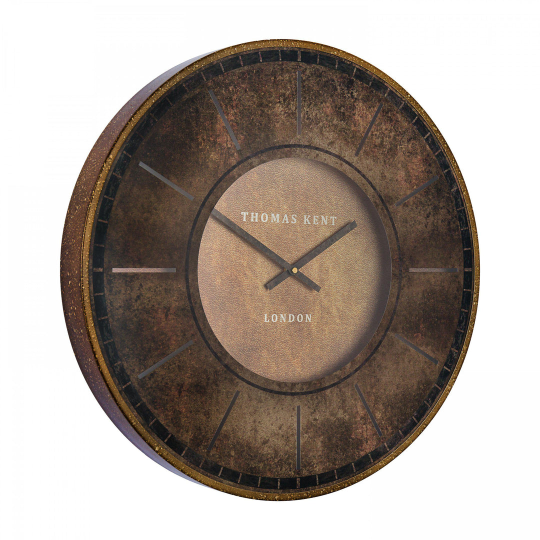 21" Florentine Wall Clock Leather