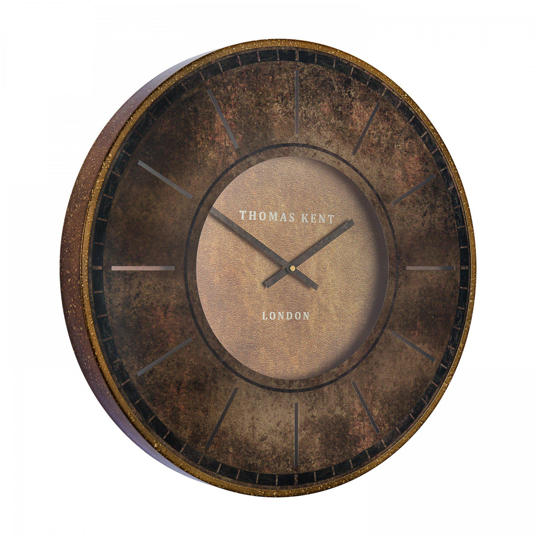 Thomas Kent 21" Florentine Wall Clock Leather