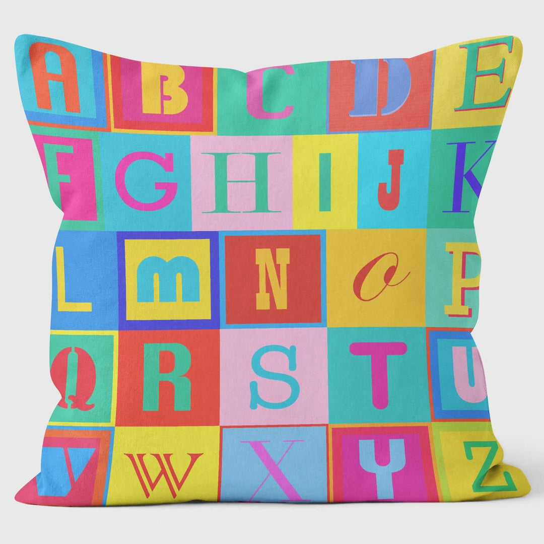 Alphabet - Ella Lancaster Cushion - Handmade Cushions UK - WeLoveCushions