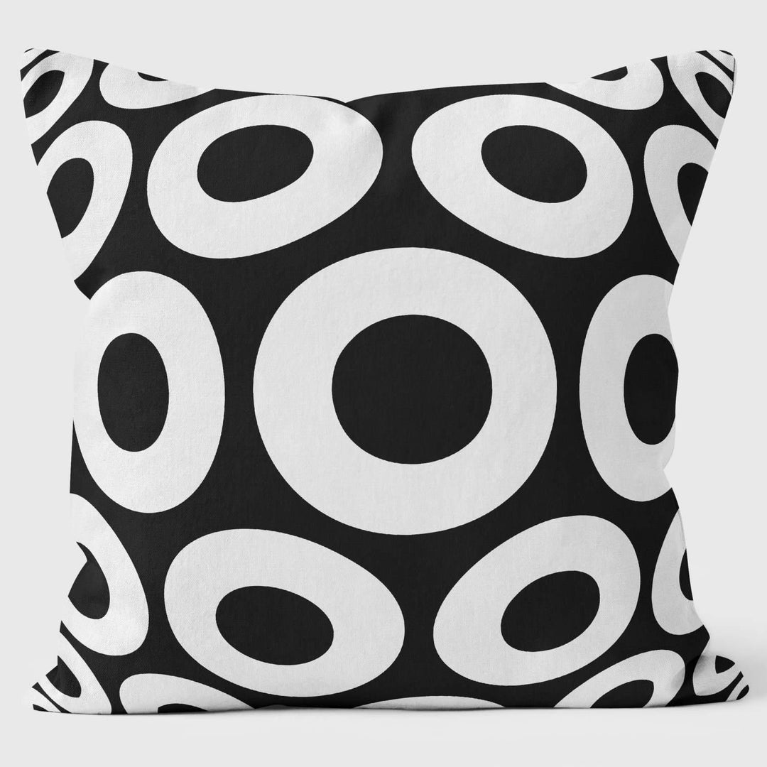 Anneaux - Abstract Outdoor Cushion - Handmade Cushions UK - WeLoveCushions