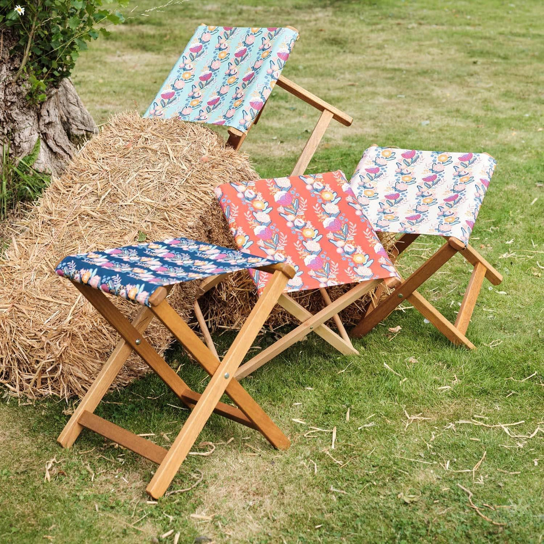 Apple Pie Poetry Blue - House Of Turnowsky Outdoor Cushion - Handmade Cushions UK - WeLoveCushions