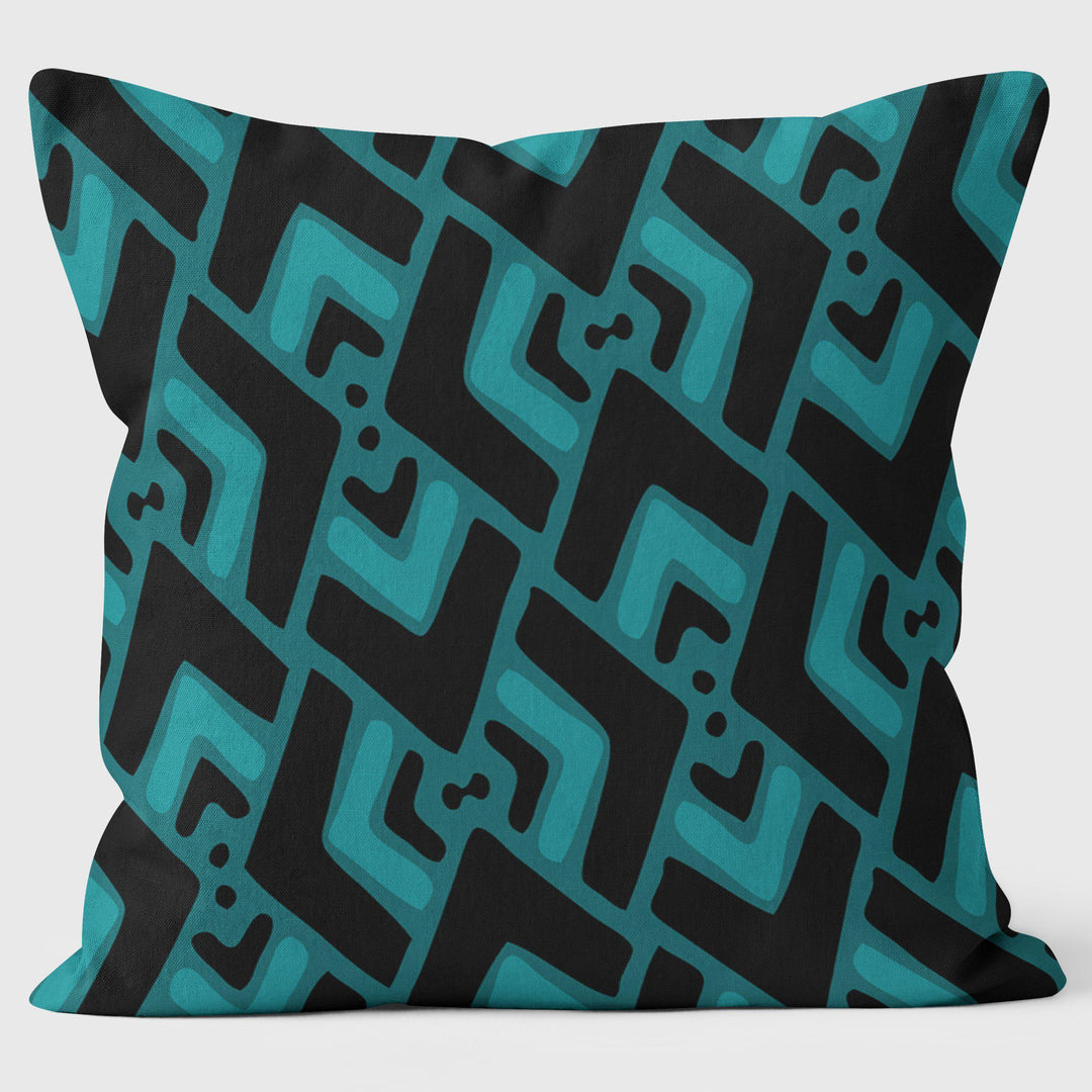 Arrow Blue - Abstract Outdoor Cushion - Handmade Cushions UK - WeLoveCushions