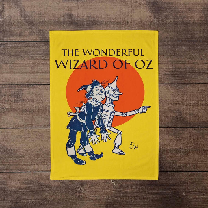 Tin Man Scarecrow - The Wizard of Oz Tea Towel