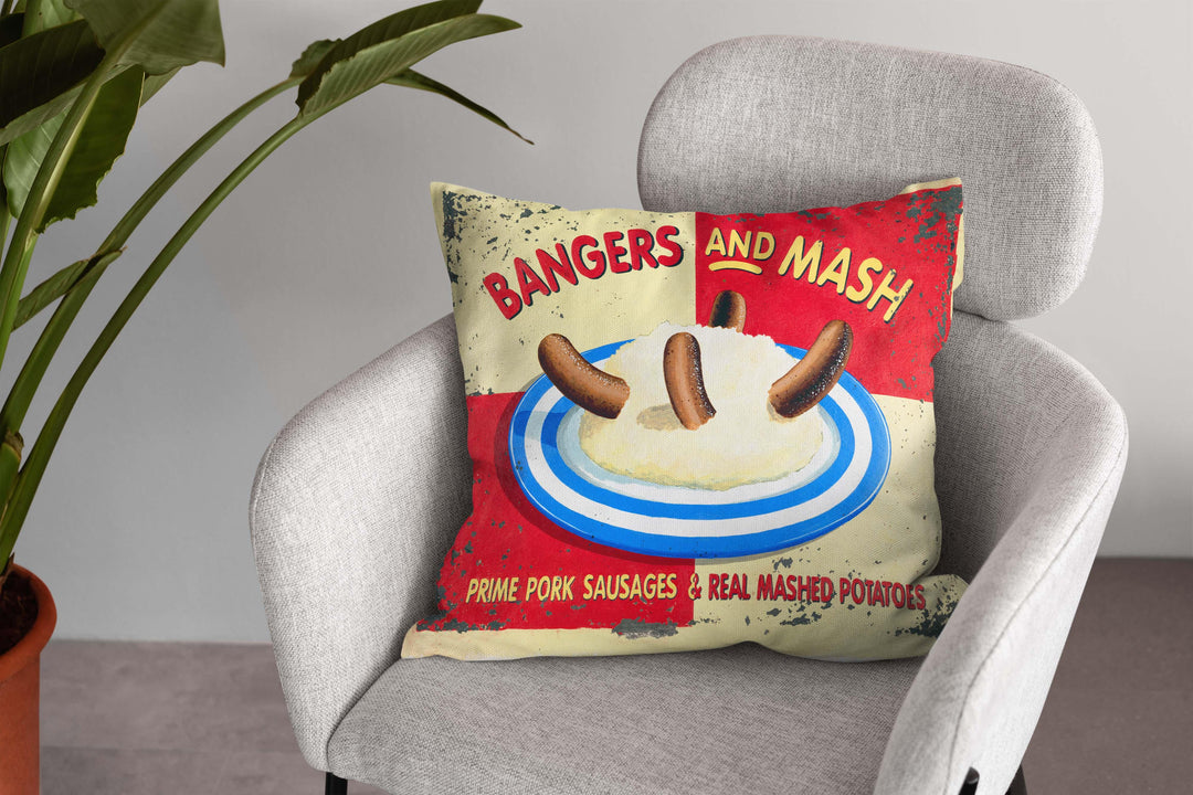 Bangers And Mash - Martin Wiscombe Cushion