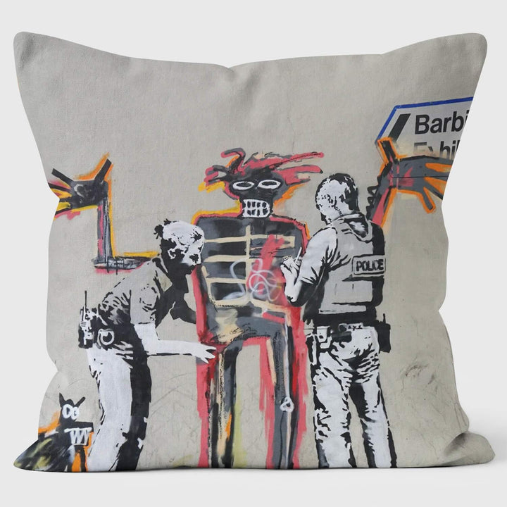 Basquiat - Banksy Inspired Cushion - Graffiti Art Cushion - Handmade Cushions UK - WeLoveCushions