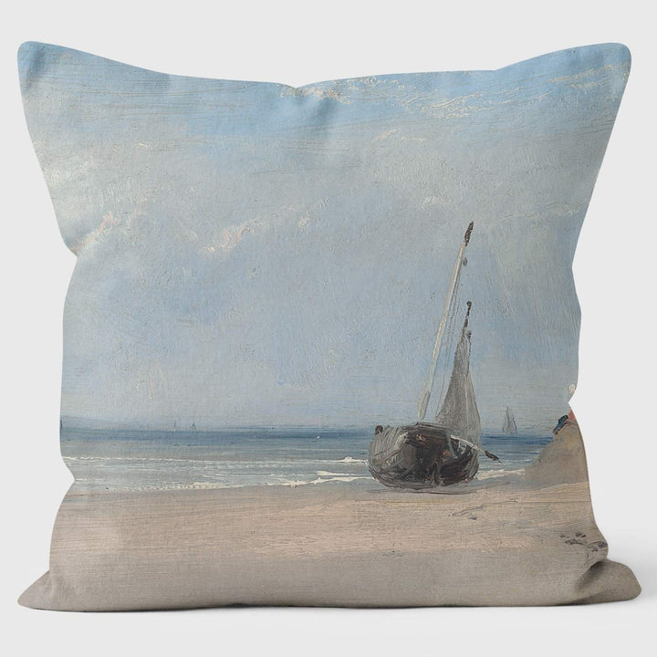 Beach (La Ferte) - Richard Parkes Bonington - National Gallery Cushion - Handmade Cushions UK - WeLoveCushions