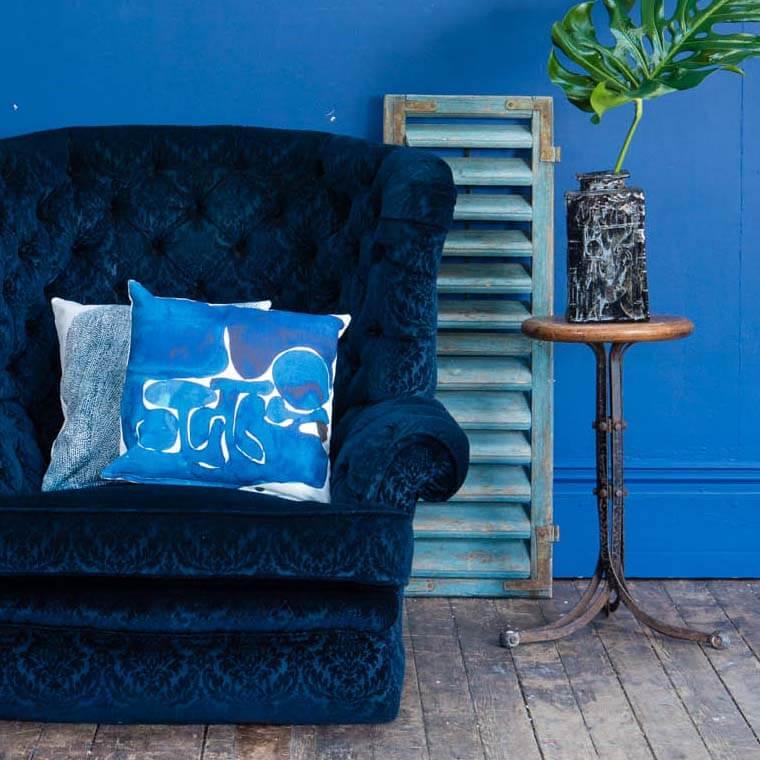 Blue Development - TATE - Victor Pasmore Cushion - Handmade Cushions UK - WeLoveCushions