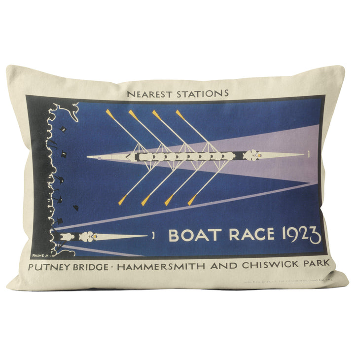 Boat Race - London Transport Cushion - Handmade Cushions UK - WeLoveCushions