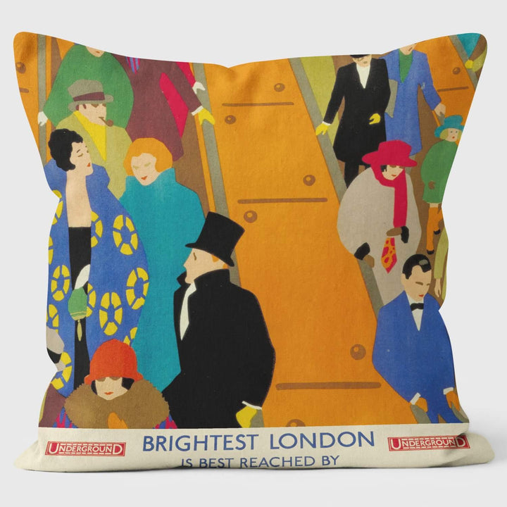 Brightest London - London Transport Cushion - Handmade Cushions UK - WeLoveCushions