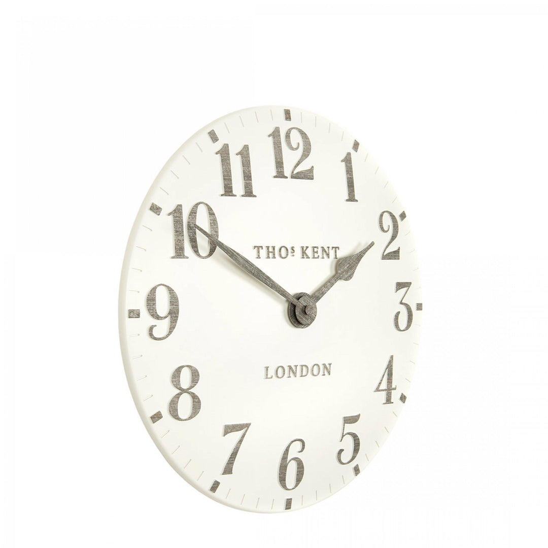 Thomas Kent 12" Arabic Wall Clock Limestone