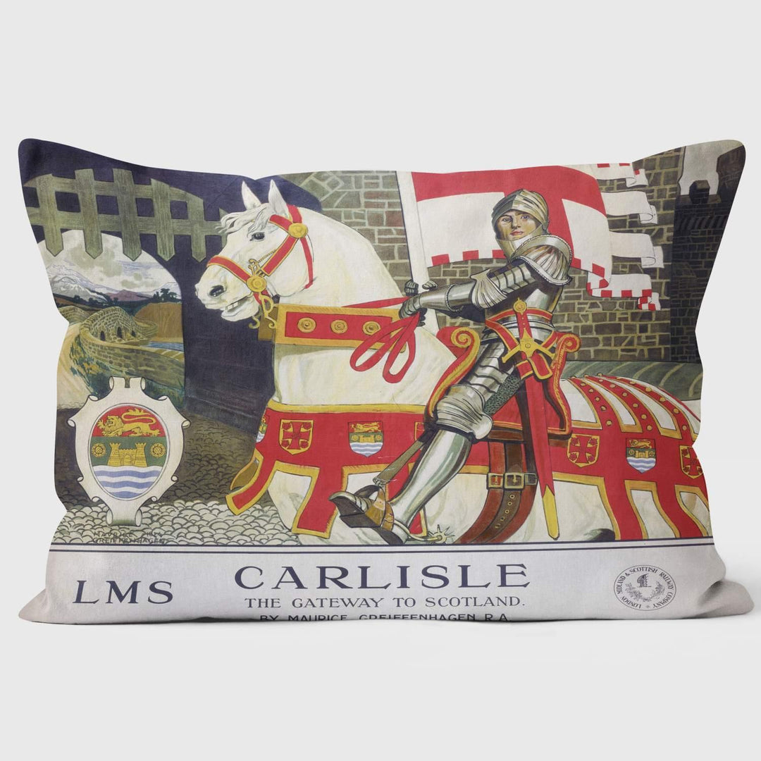 Carlisle The Gateway to Scotland - National Railway Museum Cushion - Handmade Cushions UK - WeLoveCushions