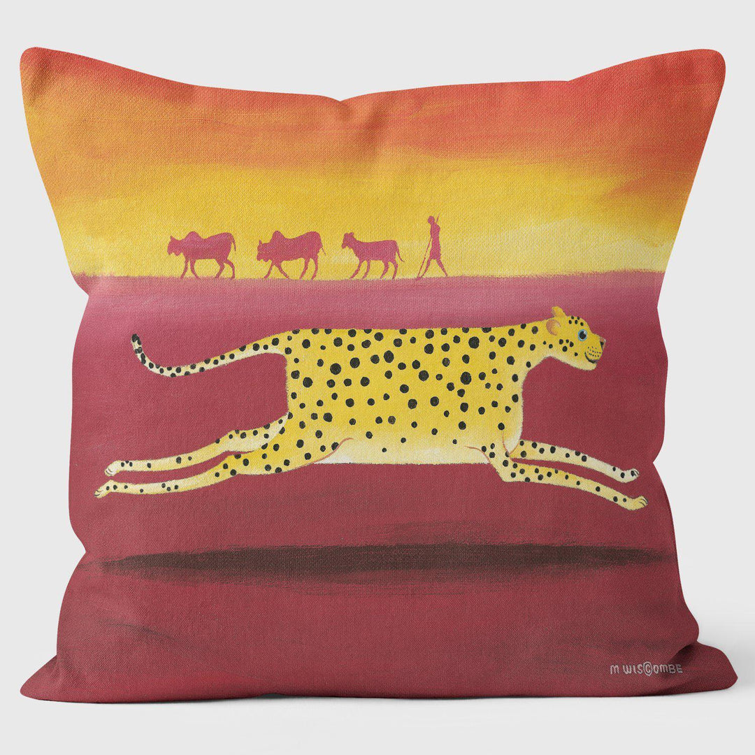 Cheetah - Martin Wiscombe - Art Print Cushion - Handmade Cushions UK - WeLoveCushions