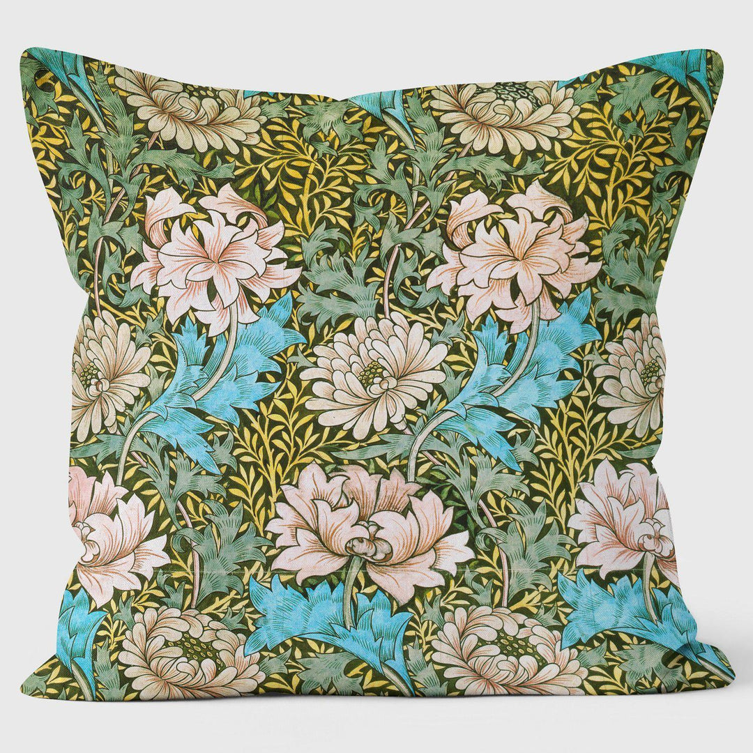 Chrysanthemum - William Morris Outdoor Cushion - Handmade Cushions UK - WeLoveCushions