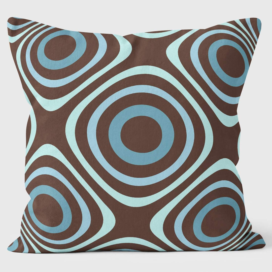 Cosmic Blue Square - Abstract Cushion - Handmade Cushions UK - WeLoveCushions