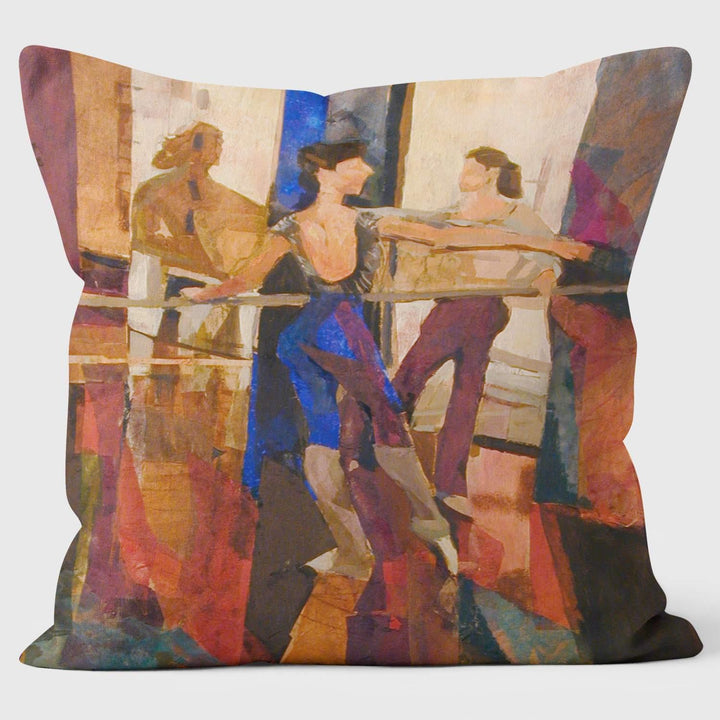 Dancer in Blue Ballet Inspired Cushion- Charlotte Leadbeater - Handmade Cushions UK - WeLoveCushions