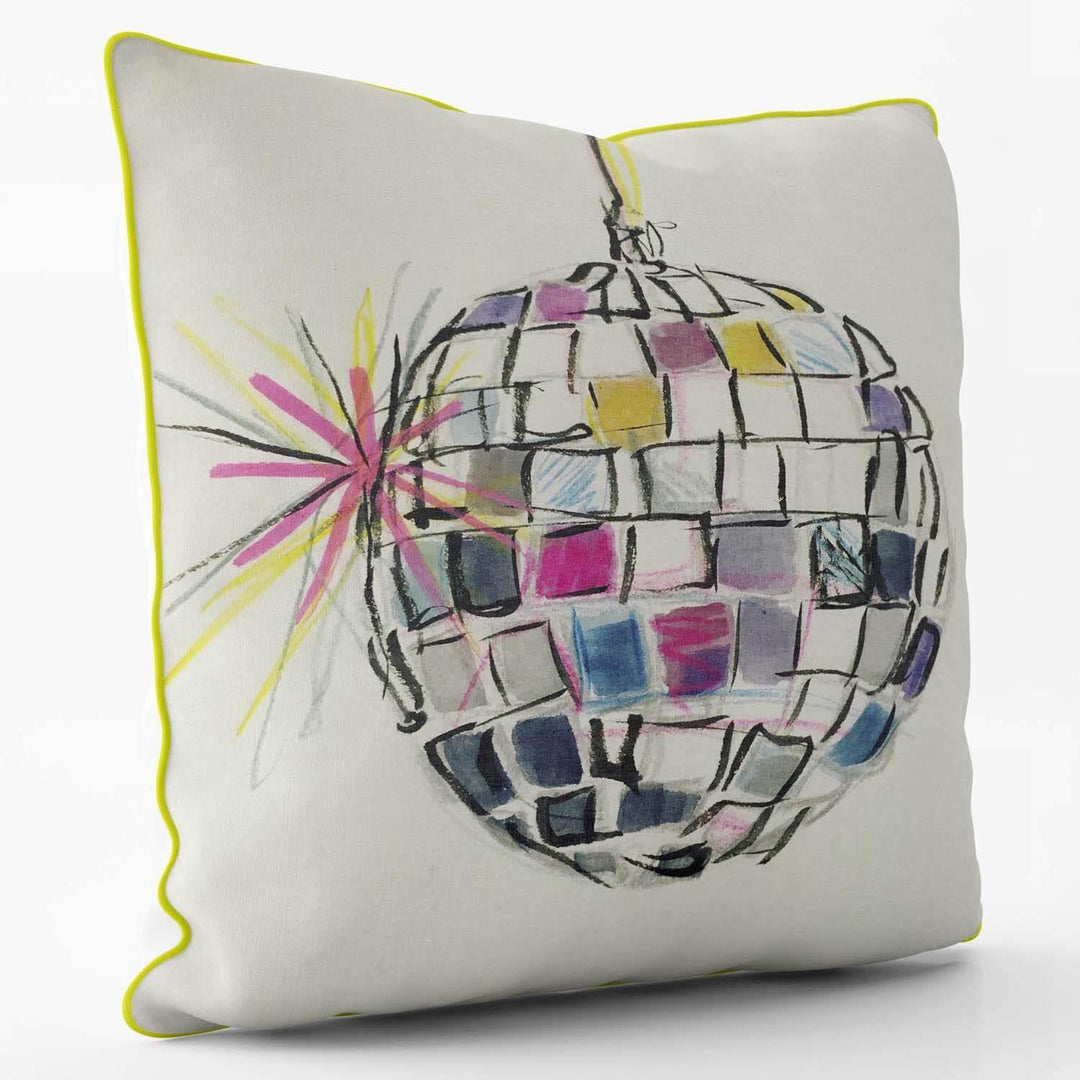 Disco Ball Collection - Ibiza - Sarah Thornton Cushion - Handmade Cushions UK - WeLoveCushions