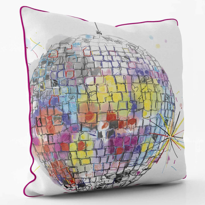 Disco Ball Collection - Mirrorball Dreamer - Sarah Thornton Cushion - Handmade Cushions UK - WeLoveCushions