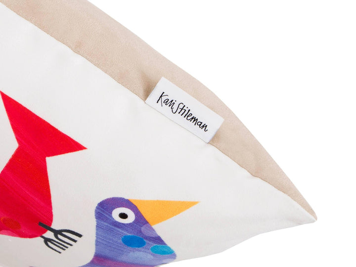 Doves - Kali Stileman Cushion - Handmade Cushions UK - WeLoveCushions