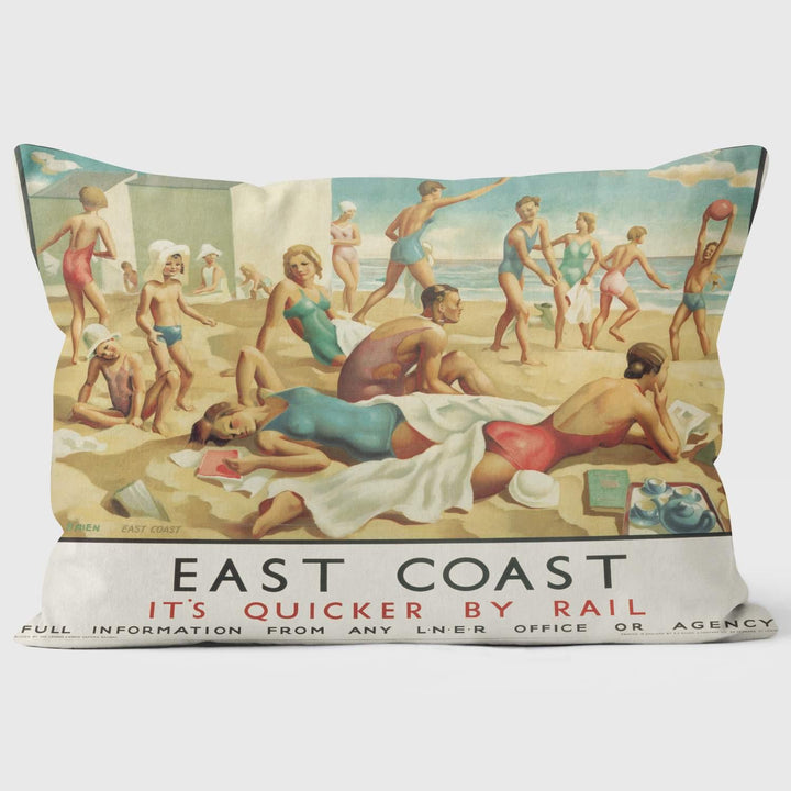 East Coast LNER 1932 - National Railway Museum Cushion - Handmade Cushions UK - WeLoveCushions