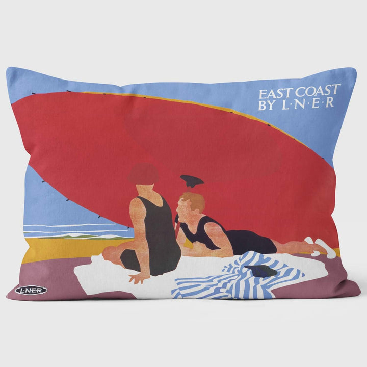 East Coast by LNER 1930s - Sunshade - National Railway Museum Cushion - Handmade Cushions UK - WeLoveCushions