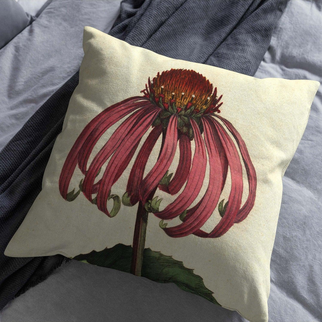 Echineacea Purpurea - Botanical Cushion - Handmade Cushions UK - WeLoveCushions