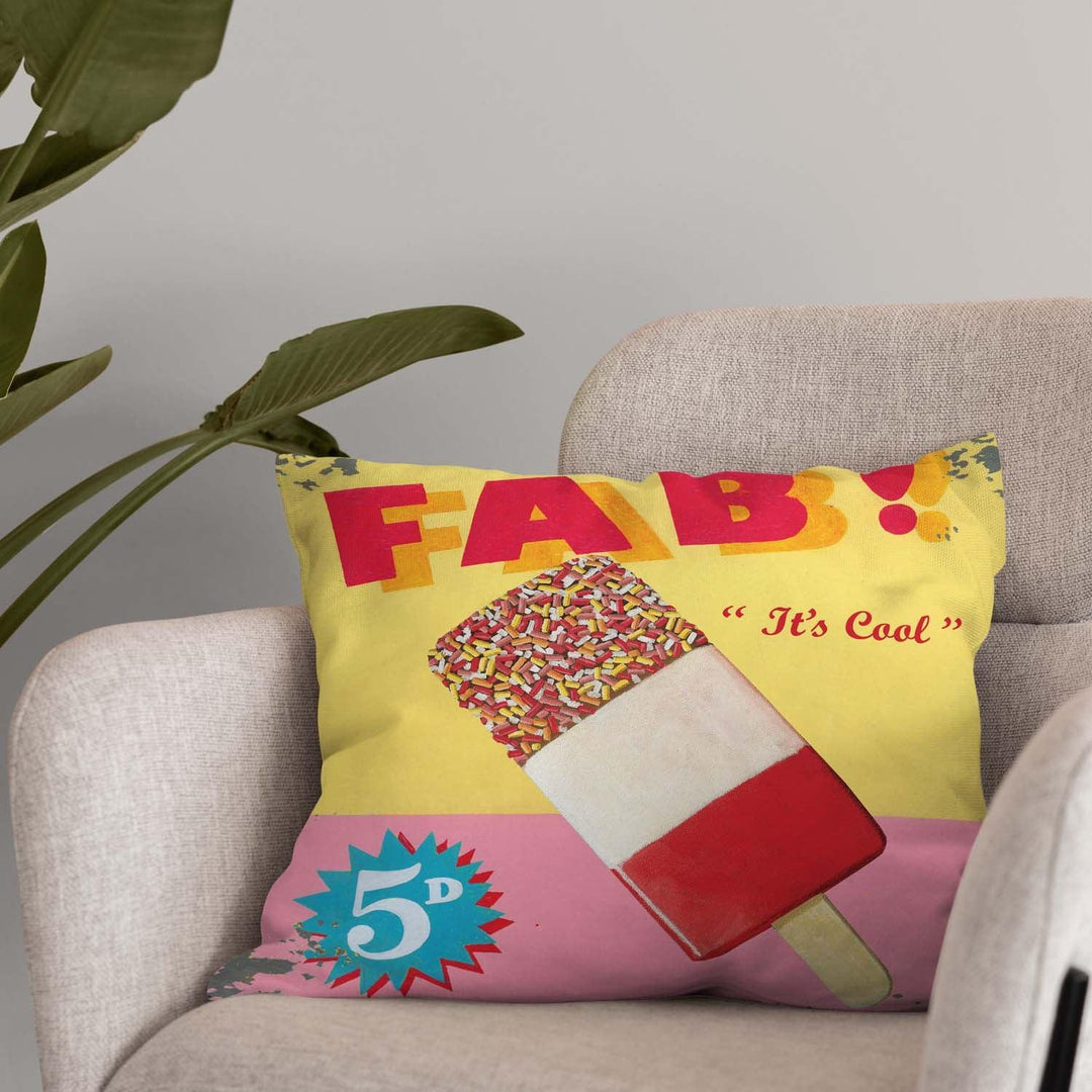 FAB Ice Lolly - Martin Wiscombe - Art Cushion