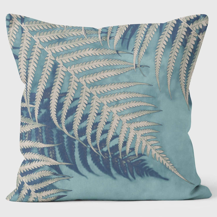 Fern Aquablue - Ella Lancaster Cushion - Handmade Cushions UK - WeLoveCushions