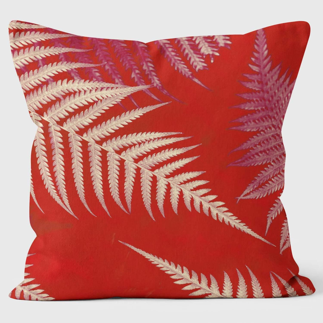 Fern Red - Ella Lancaster Cushion - Handmade Cushions UK - WeLoveCushions