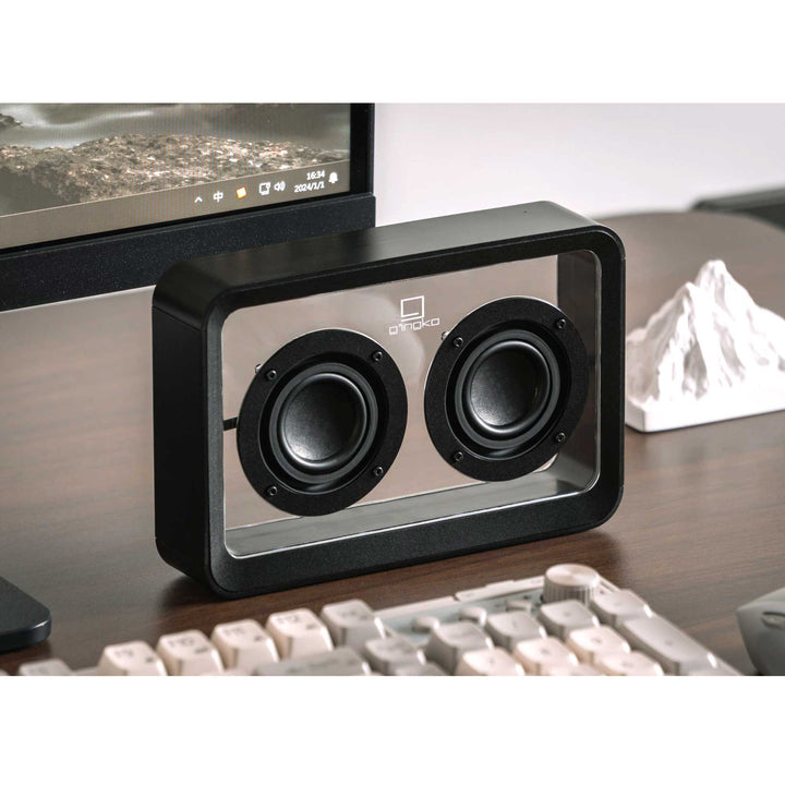 Gingko Design Mage See-Through Transparent Wireless Bluetooth Speaker in Black