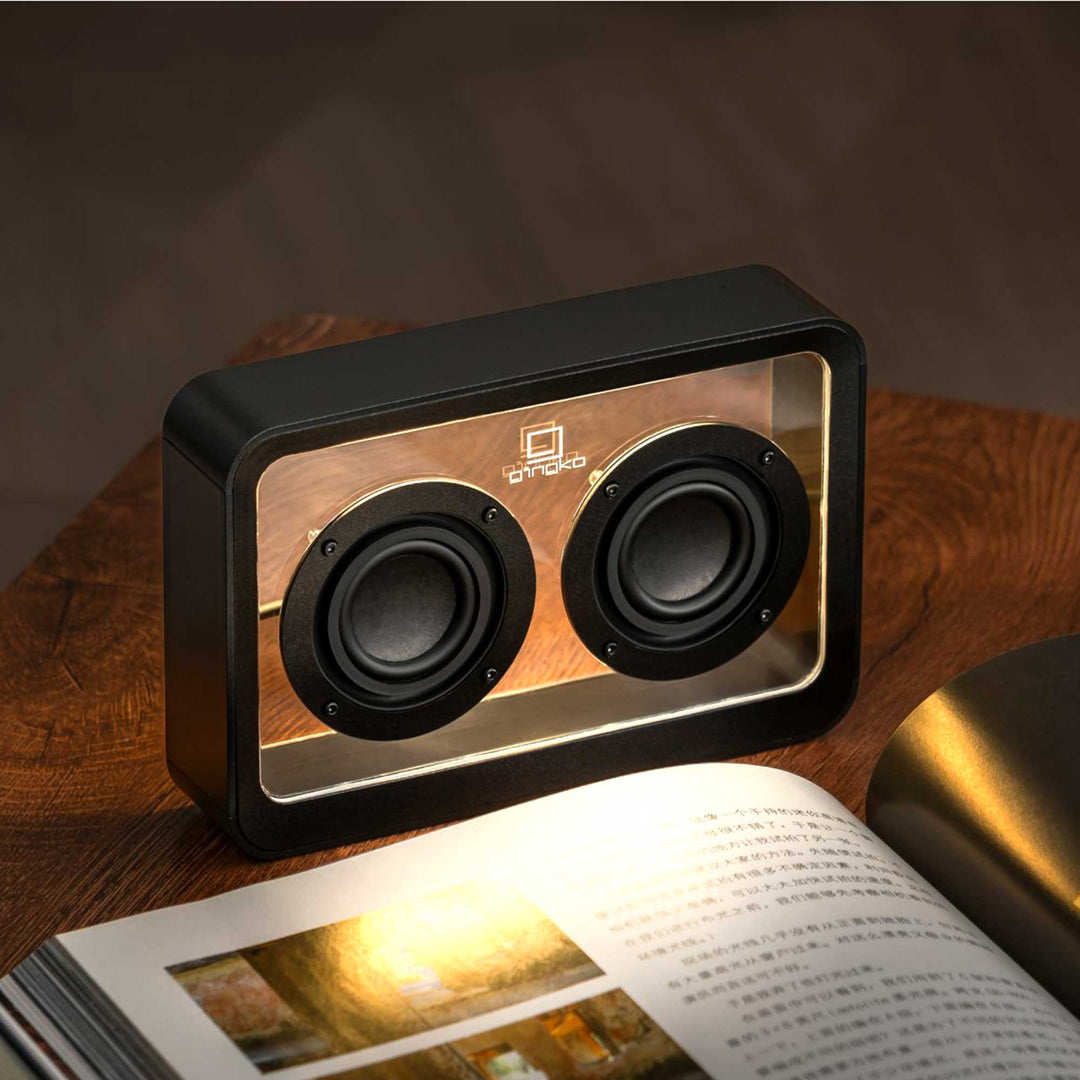 Gingko Design Mage See-Through Transparent Wireless Bluetooth Speaker in Black