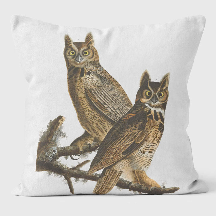 Great Horned Owl - Birds Of America Cushions - Handmade Cushions UK - WeLoveCushions